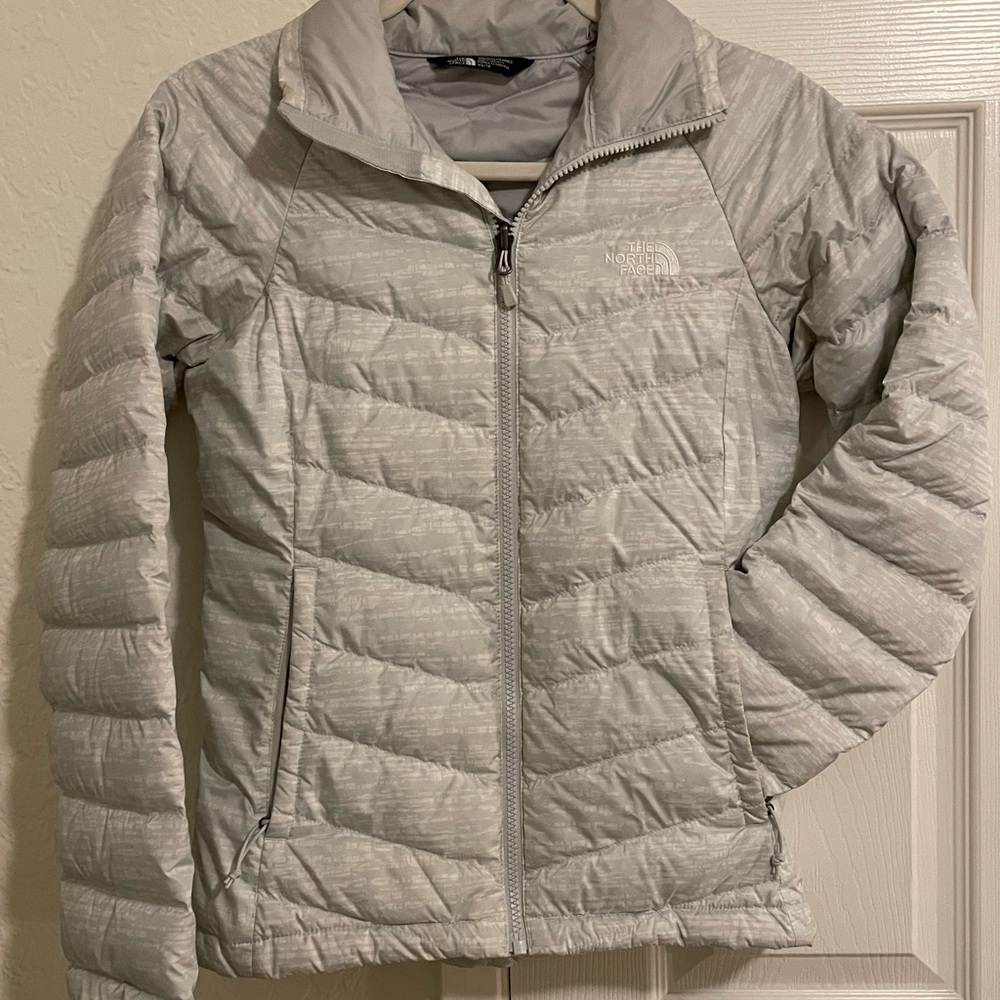 North Face Grey/White Jacket